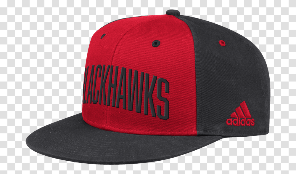 Adidas Nhl Flat Brim Snapback Cap Chicago Blackhawks S19 Lippis Baseball Cap, Clothing, Apparel, Hat Transparent Png