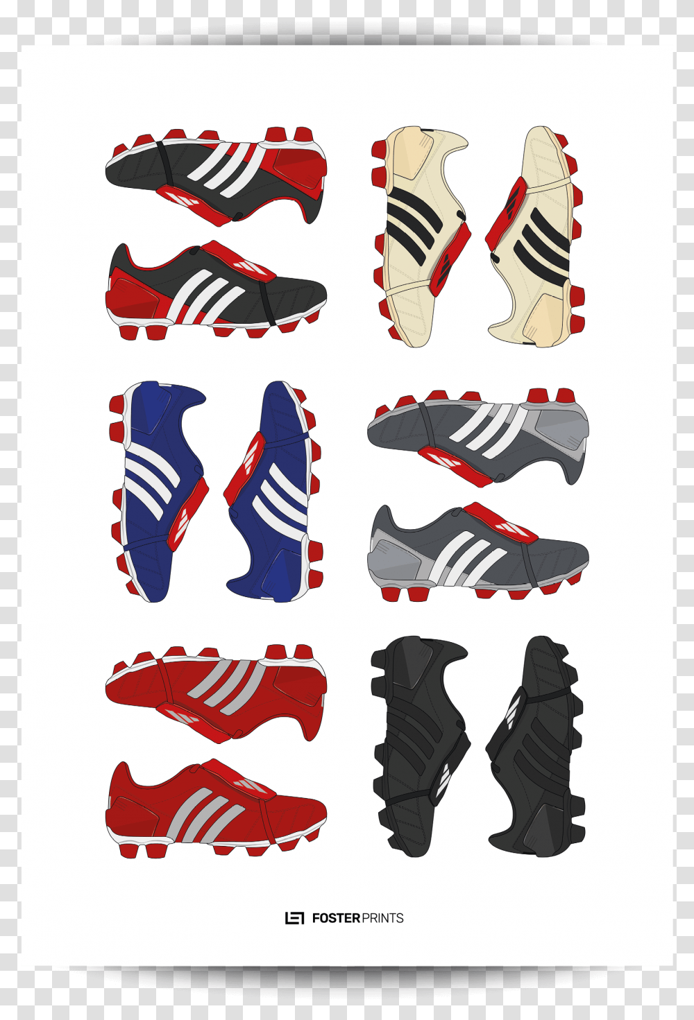 Adidas Predator Mania Collection Beckham Foster Prints, Apparel, Footwear, Shoe Transparent Png