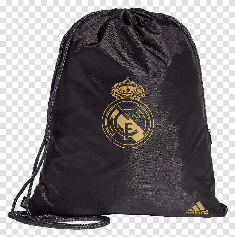 Adidas Real Madrid Trainingsbeutel Gym Bag Schwarzgold Real Madrid, Backpack, Hoodie, Sweatshirt, Sweater Transparent Png