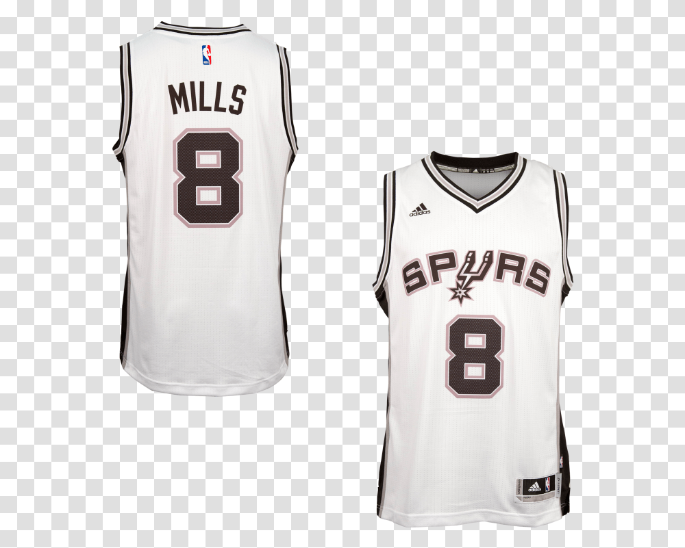 Adidas San Antonio Spurs Patrick Mills Home Swingman, Apparel, Shirt, Jersey Transparent Png