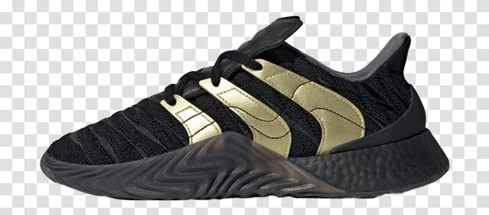 Adidas Sobakov Boost Black Gold Lace Up, Clothing, Apparel, Shoe, Footwear Transparent Png