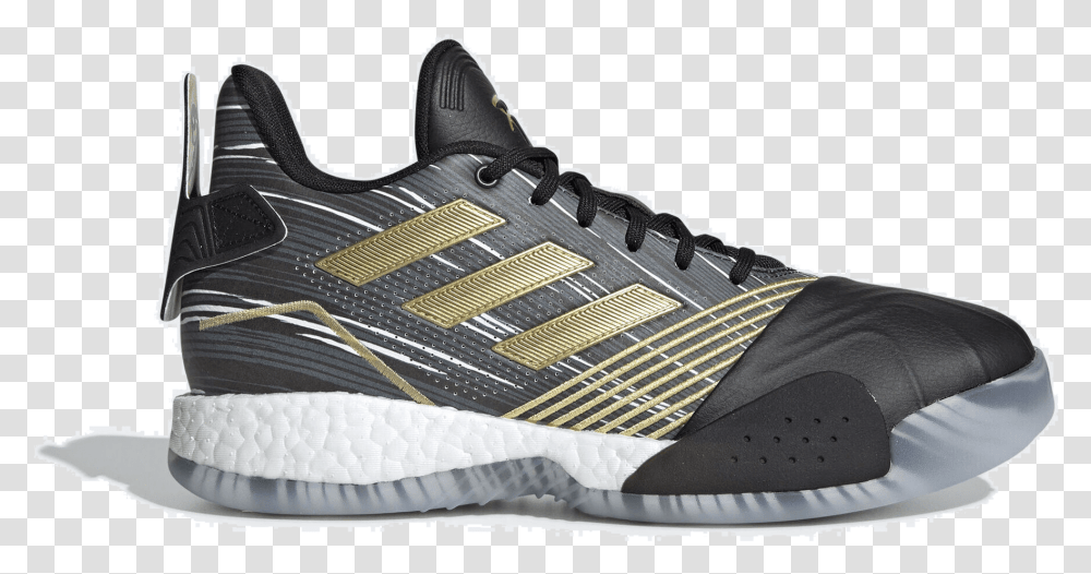 Adidas T Mac Millenium Adidas Tmac Millennium Black Gold, Shoe, Footwear, Clothing, Apparel Transparent Png