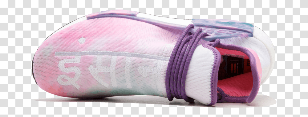 Adidas X Pharrell Human Race Holi Festival Nmd Pink Sneakers, Apparel, Arm, Shoe Transparent Png