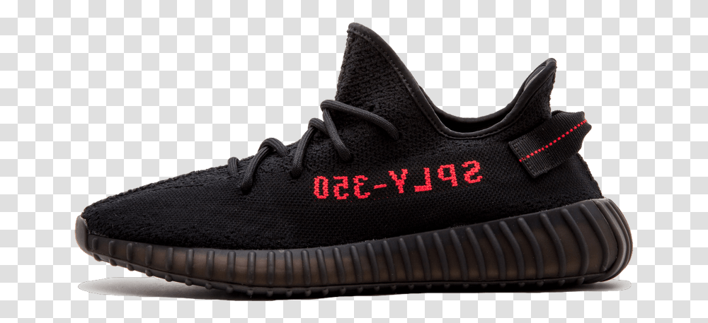 Adidas Yeezy Boost 350 V2 Sneakers Yeezy Core Black Red, Shoe, Footwear, Apparel Transparent Png