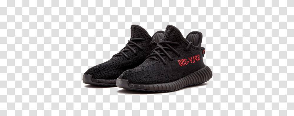 Adidas Yeezy Boost Infant Core Black Red Bred Cblack, Shoe, Footwear, Apparel Transparent Png