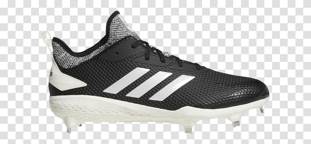 Adizero Afterburner 5 Black White Adidas Adizero Cleats Baseball Black, Shoe, Footwear, Clothing, Apparel Transparent Png