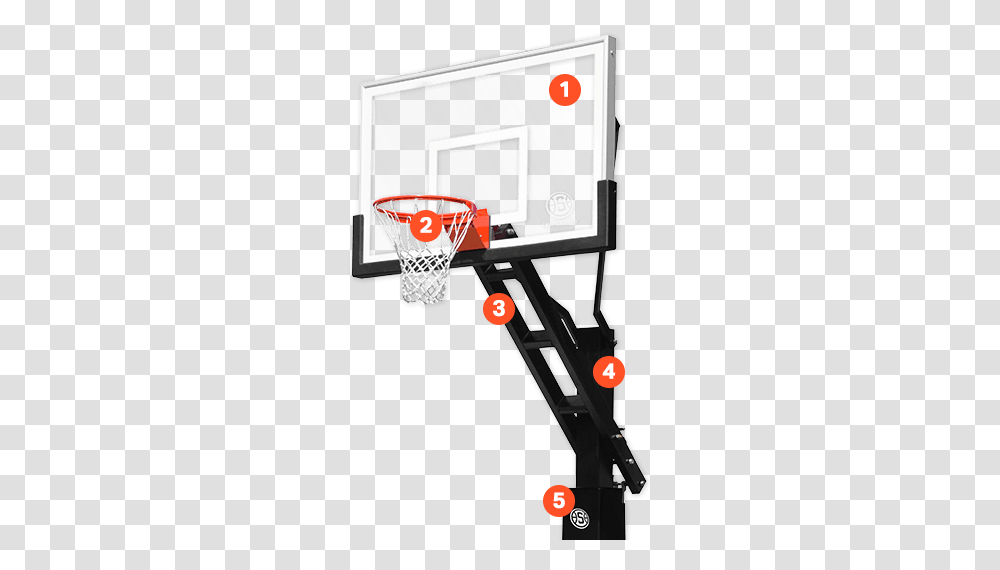 Adjustable Basketball Hoop Systems Duraslam Snapback Parts Of A Basketball Hoop, Gas Pump, Machine,  Transparent Png