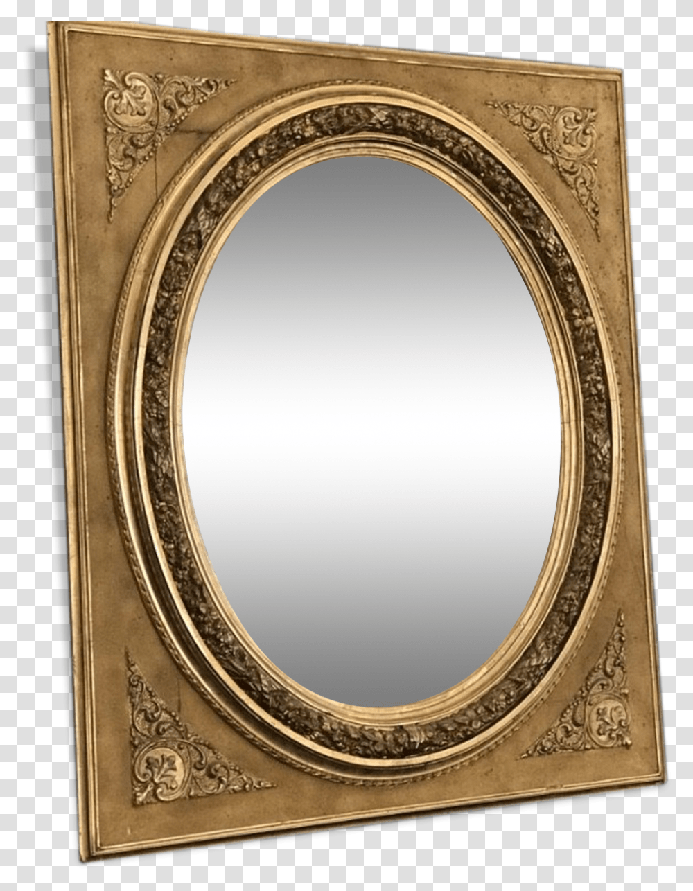 Adjustable Gold Mirror Nineteenth 81 X Circle, Oval, Painting Transparent Png