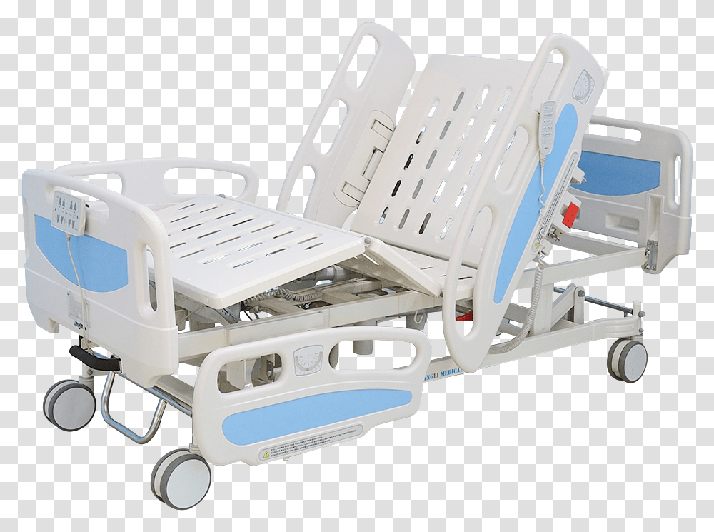 Adjustable Icu Bed Keen Hospital Bed, Airplane, Vehicle, Transportation, Wheel Transparent Png