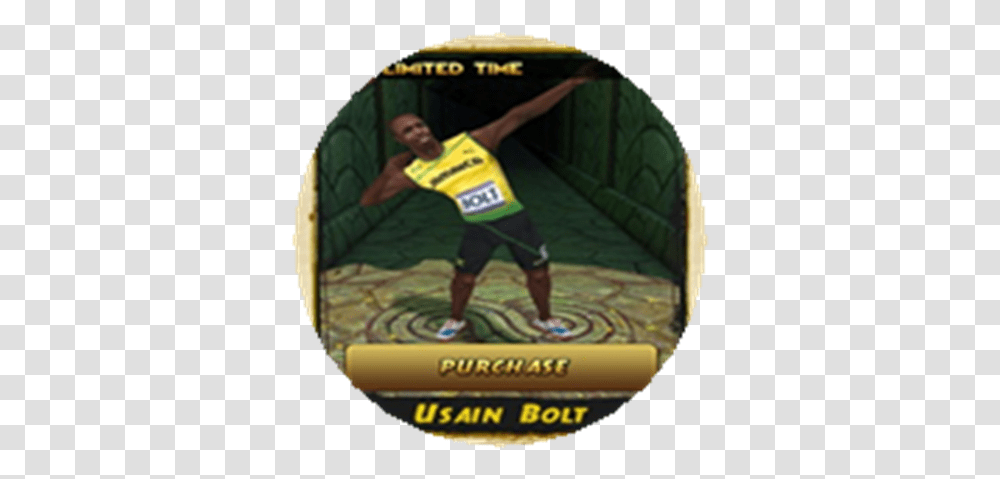 Admin Usain Bolt Package Roblox Usain Bolt Temple Run, Person, Human, Outdoors, Text Transparent Png