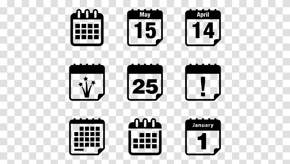 Administration Icons Calendar Icon Small Size, Gray, World Of Warcraft Transparent Png