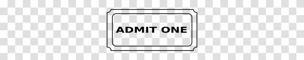 Admit One Ticket Clip Art, Gray, World Of Warcraft Transparent Png