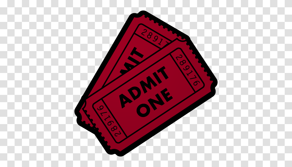 Admit One Ticket Clip Art, Paper Transparent Png