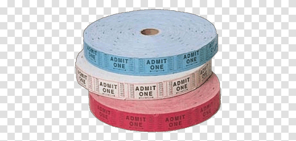 Admit One Tickets Label, Tape Transparent Png