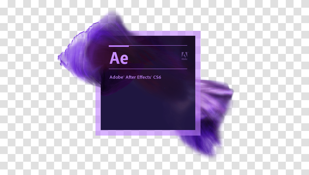 Adobe After Effects Cs6 Logo, Purple, Outdoors, Ice Transparent Png