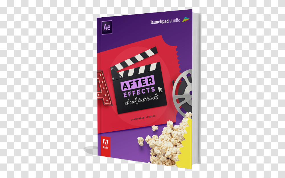 Adobe After Effects Essential Skills Ebook Book Cover, Popcorn, Food, Text, Poster Transparent Png