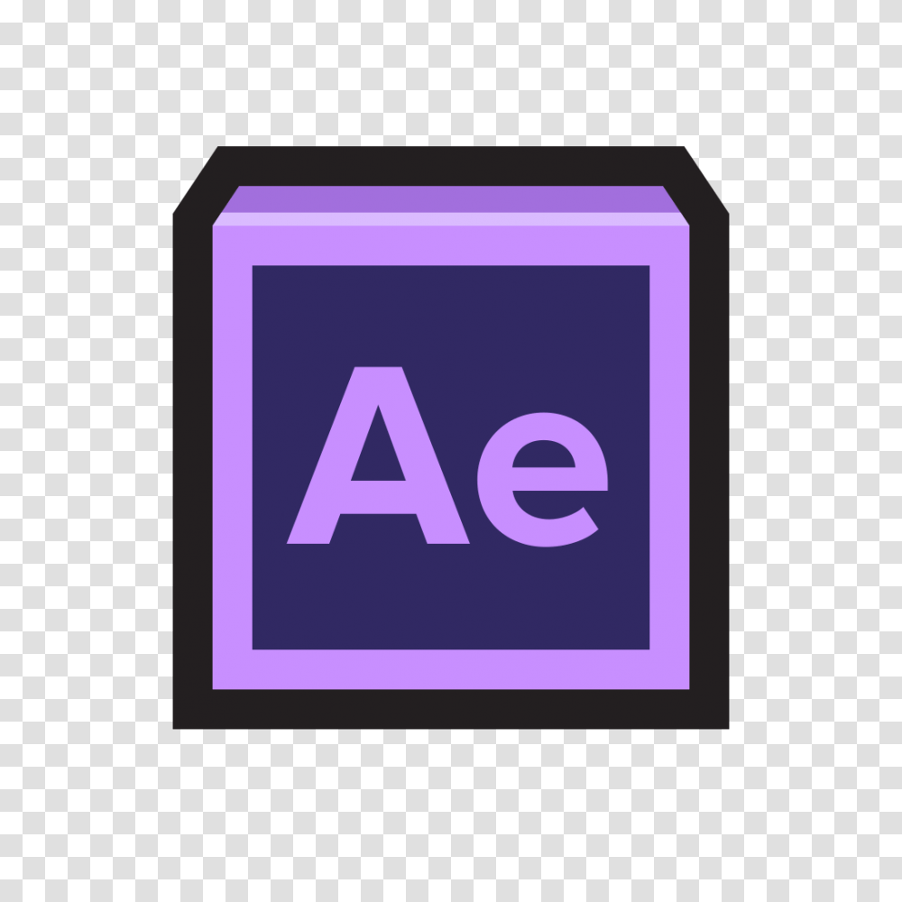 Adobe After Effects Icon Flat Strokes App Iconset Hopstarter, Word, Alphabet, Number Transparent Png