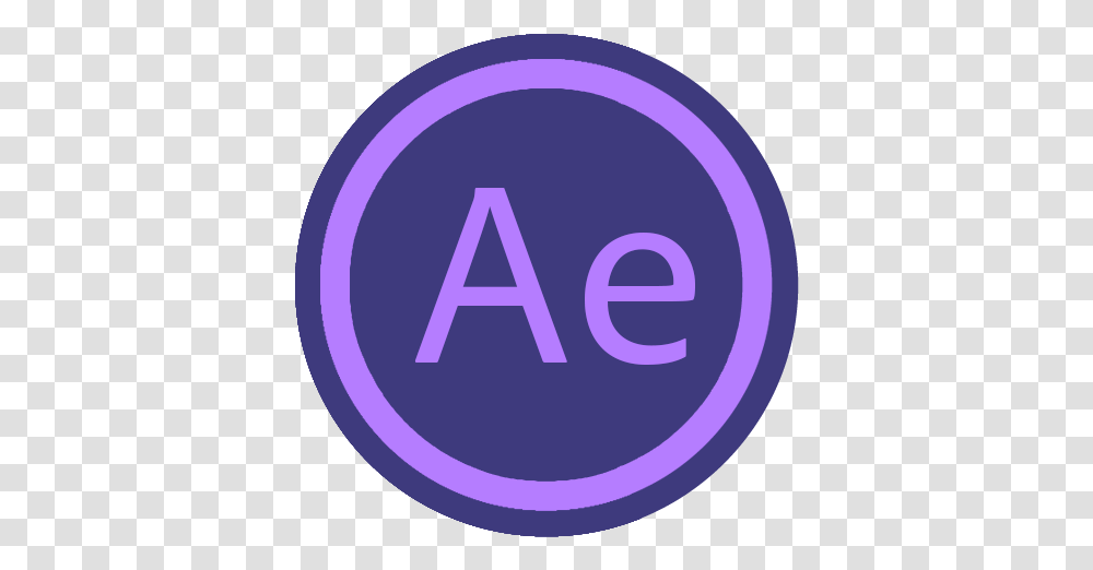 Adobe After Effects Logo 2 Image Circle, Purple, Text, Symbol, Lighting Transparent Png