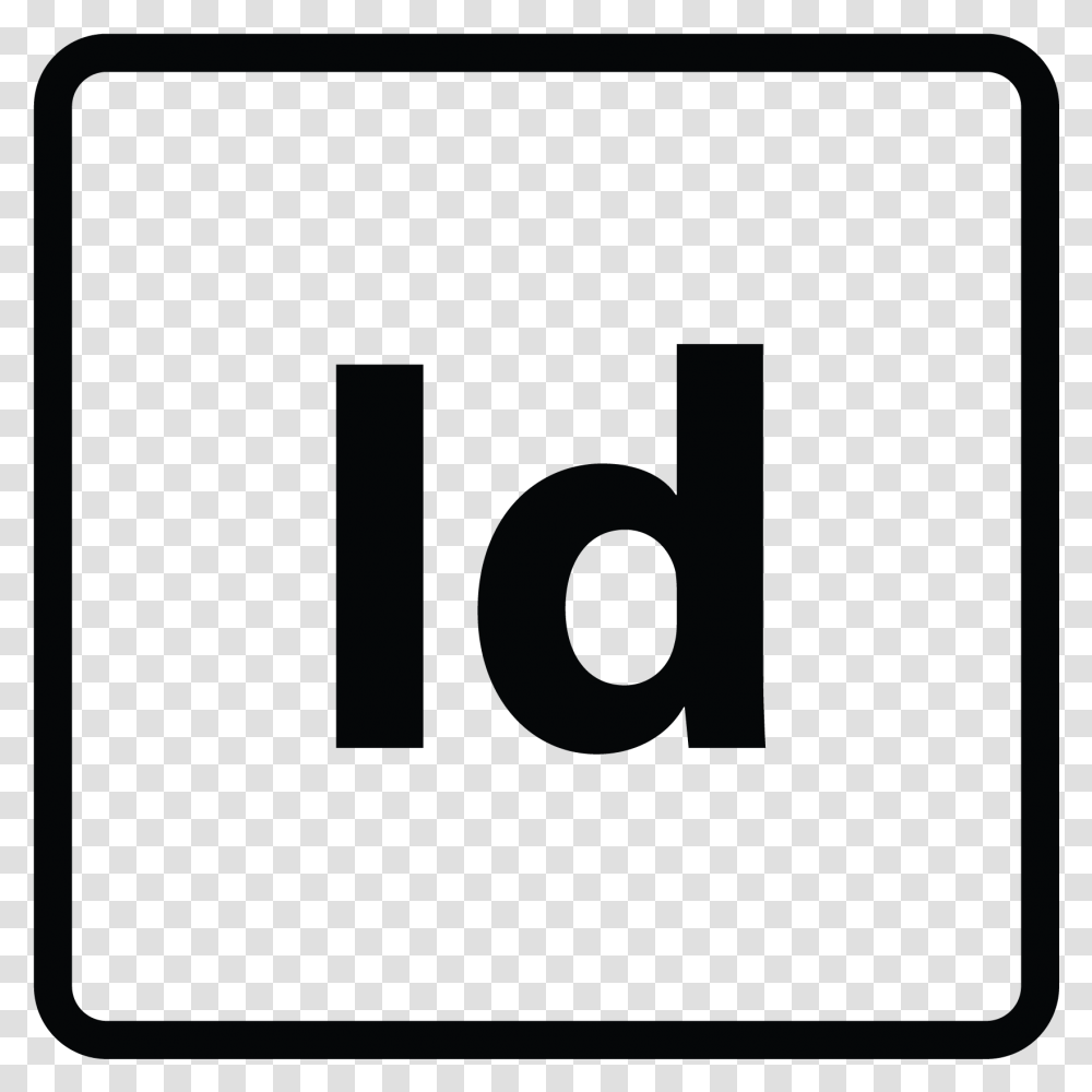 Adobe Indesign Icon Adobe Indesign Logo Bw, Mat, Cushion, Electronics Transparent Png