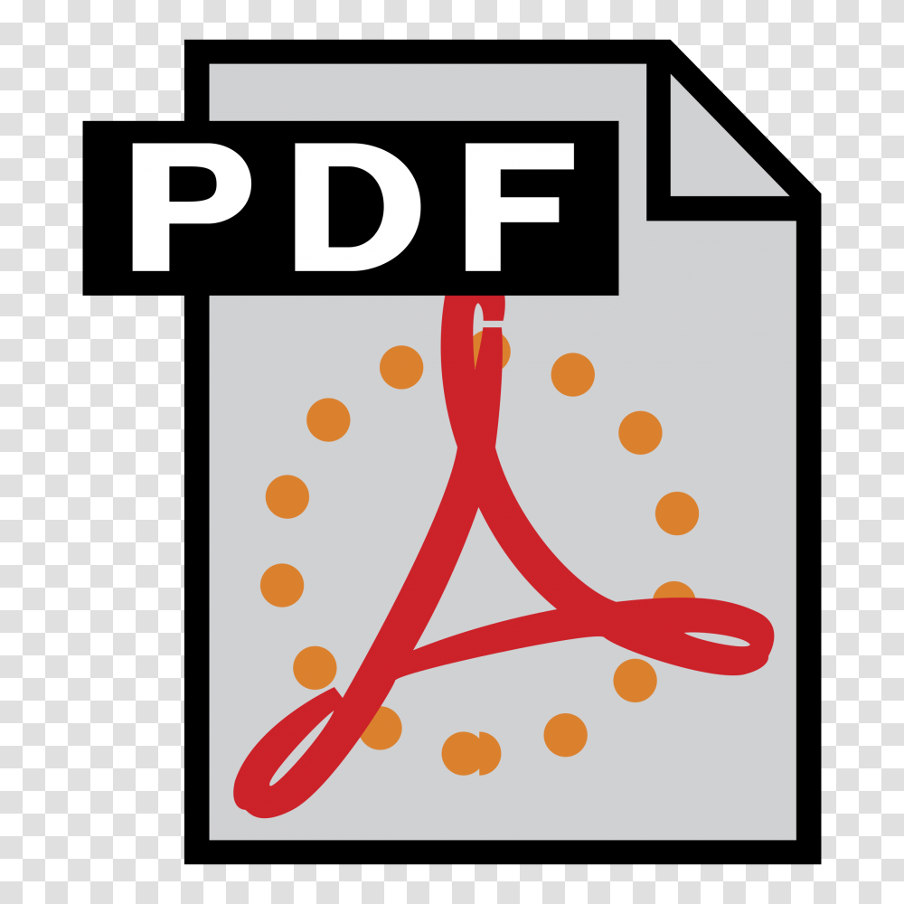 Adobe Pdf Logo Vector, Label, Poster, Advertisement Transparent Png