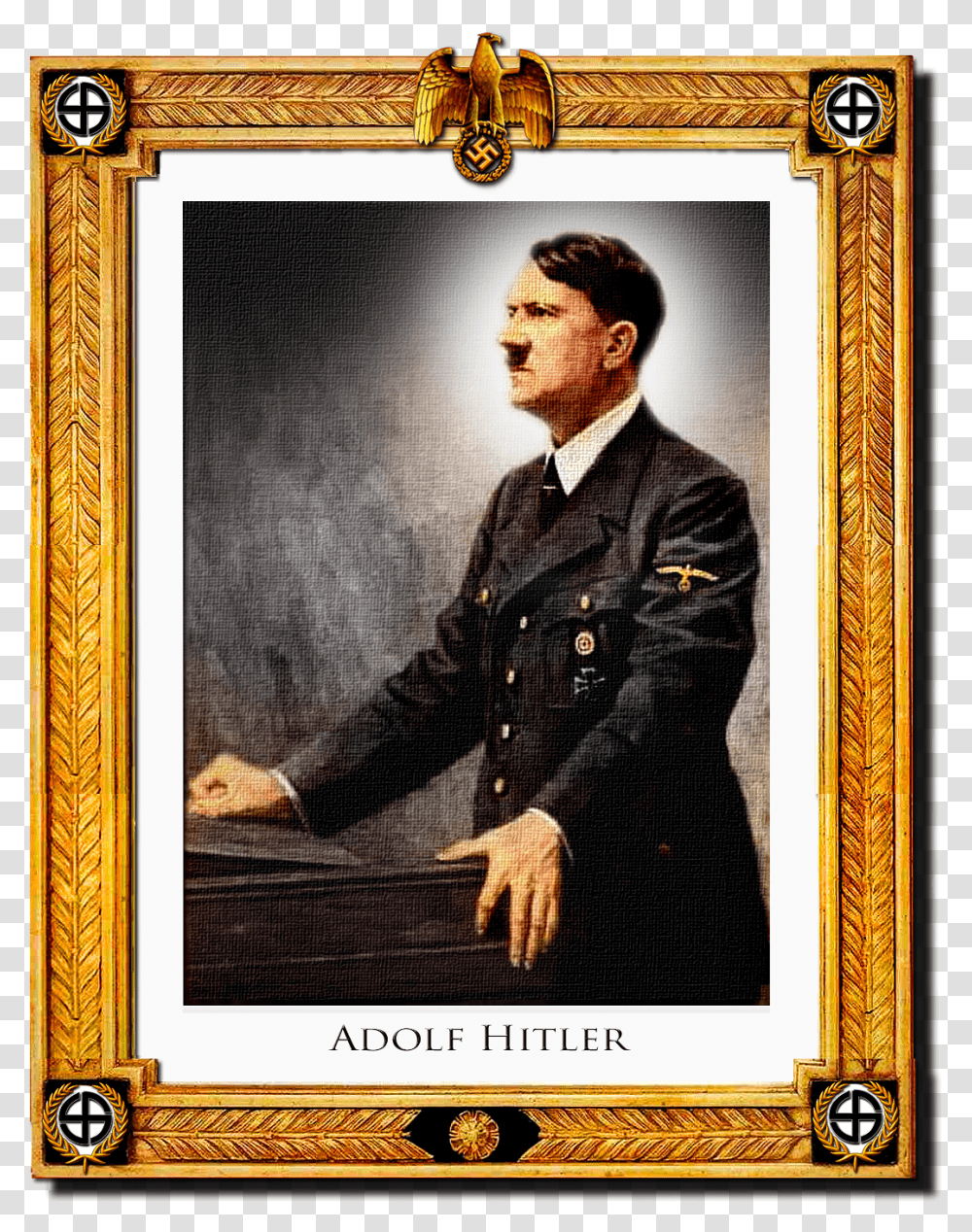 Adolf Hitler 1940 Bw, Person, Human, Military, Military Uniform Transparent Png