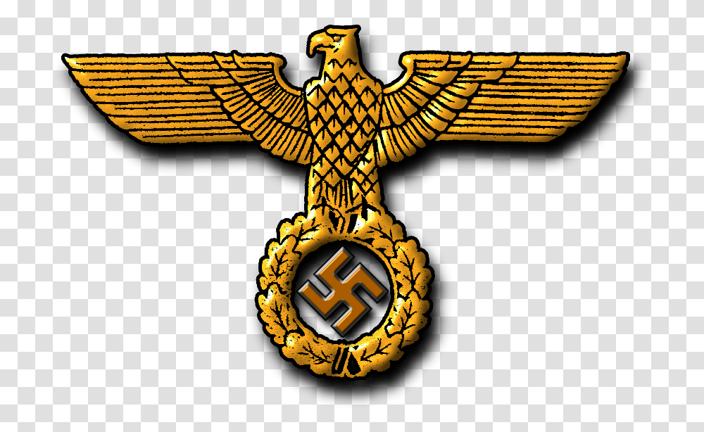 Adolf Hitler Eagle, Cross, Gold, Emblem Transparent Png
