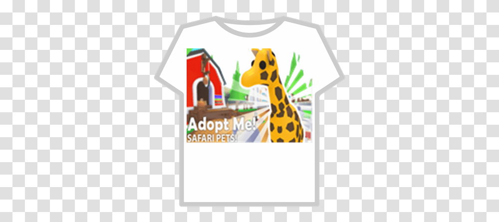 Adopt Me Logo Roblox Game Adopt Me, Giraffe, Wildlife, Mammal, Animal Transparent Png