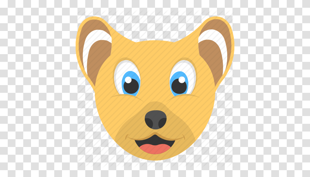 Adorable Cub Baby Lion Cub Face Smiling Cub Wild Animal Icon, Pet, Mammal, Cat, Diaper Transparent Png