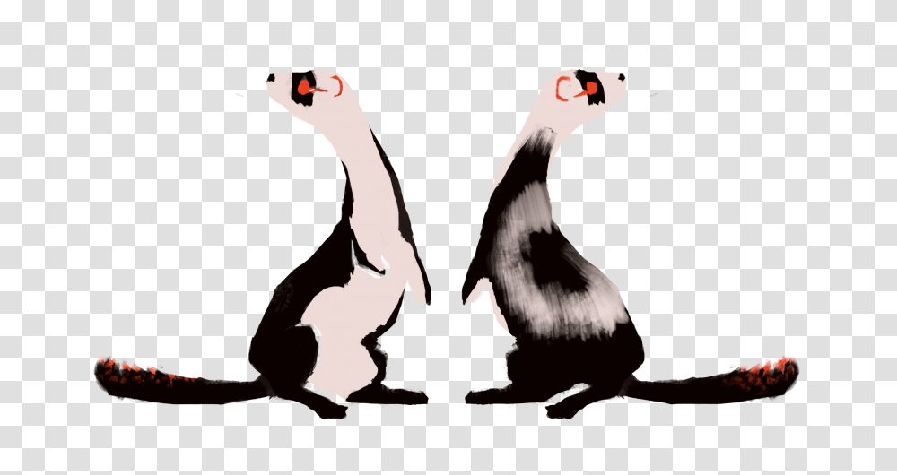 Adorable Elegant Ferrets Waiting For A New Home Lioden, Animal, Reptile, Dinosaur, Silhouette Transparent Png