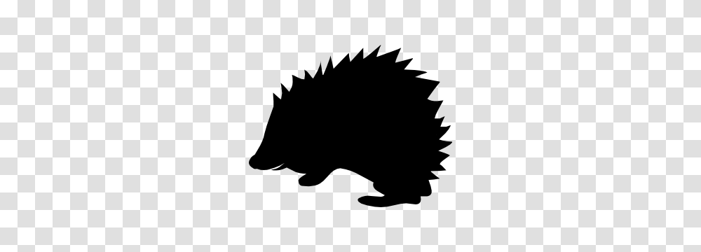 Adorable Porcupine Sticker, Silhouette, Stencil, Animal Transparent Png