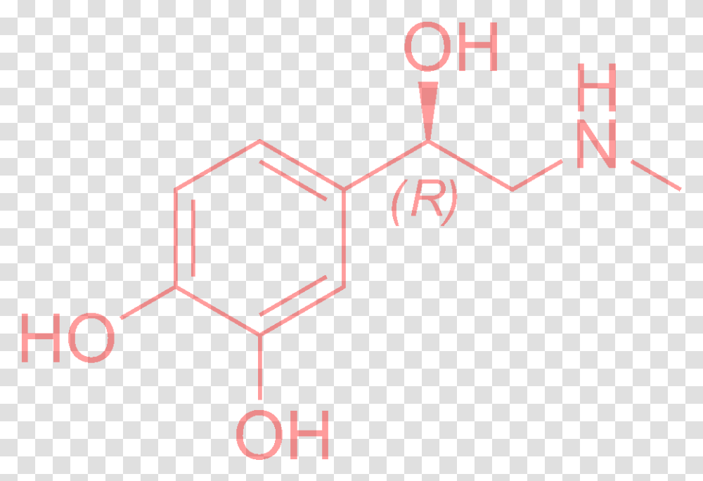 Adrenaline Chemical Structure, Number, Label Transparent Png