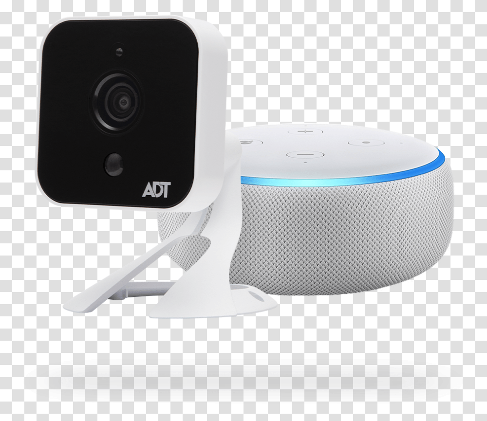 Adt Outdoor Camera Echo Dot Installed Free Adt, Electronics, Webcam, Mobile Phone, Cell Phone Transparent Png