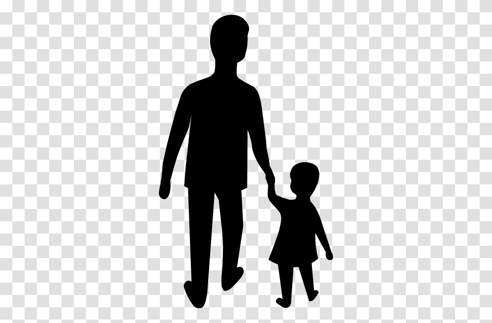 Adult And Child Silhouette Clip Art, Person, Human, People, Family Transparent Png