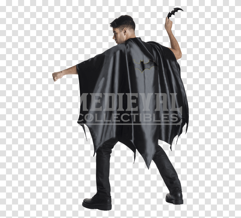 Adult Batman Deluxe Cape Capa Batman, Apparel, Cloak, Fashion Transparent Png