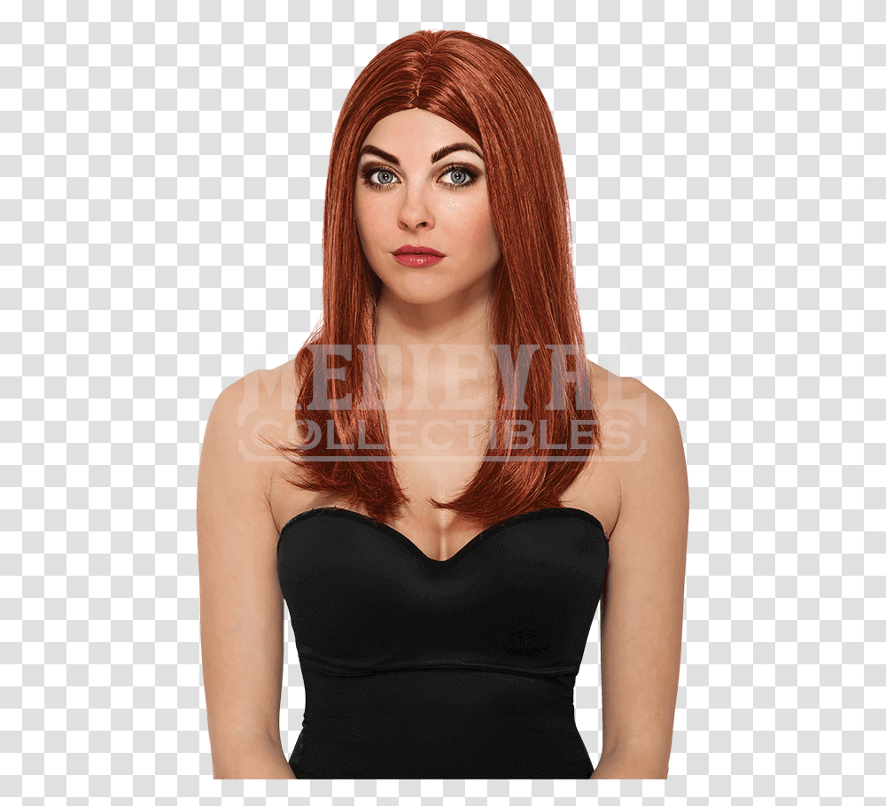 Adult Black Widow Winter Soldier Wig Black Widow Winter Soldier Wig, Person, Human, Hair Transparent Png