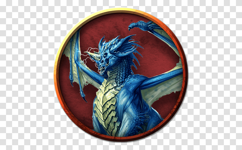 Adult Blue Dragon Dnd, Painting Transparent Png