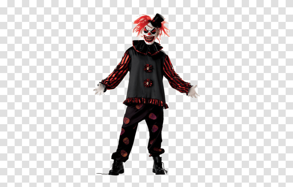 Adult Carver The Killer Clown Costume Killer Clowns, Performer, Person, Ninja Transparent Png