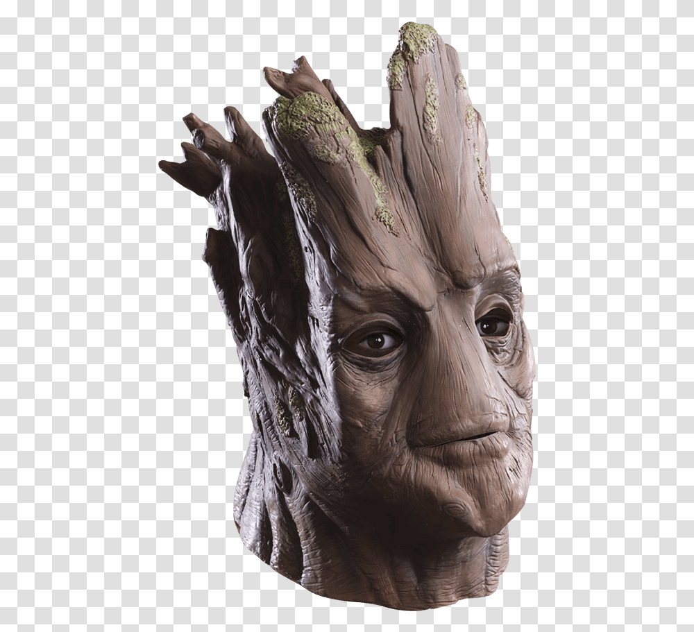 Adult Deluxe Groot Mask Groot Guardian Of The Galaxy Costumes, Head, Face, Horse Transparent Png