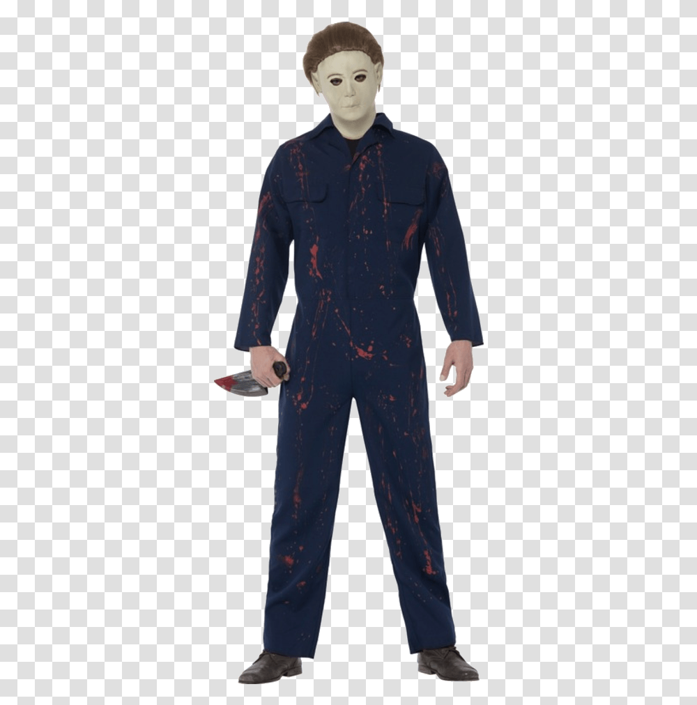Adult Halloween H20 Michael Myers Halloween H20 Costume, Clothing, Sleeve, Person, Long Sleeve Transparent Png