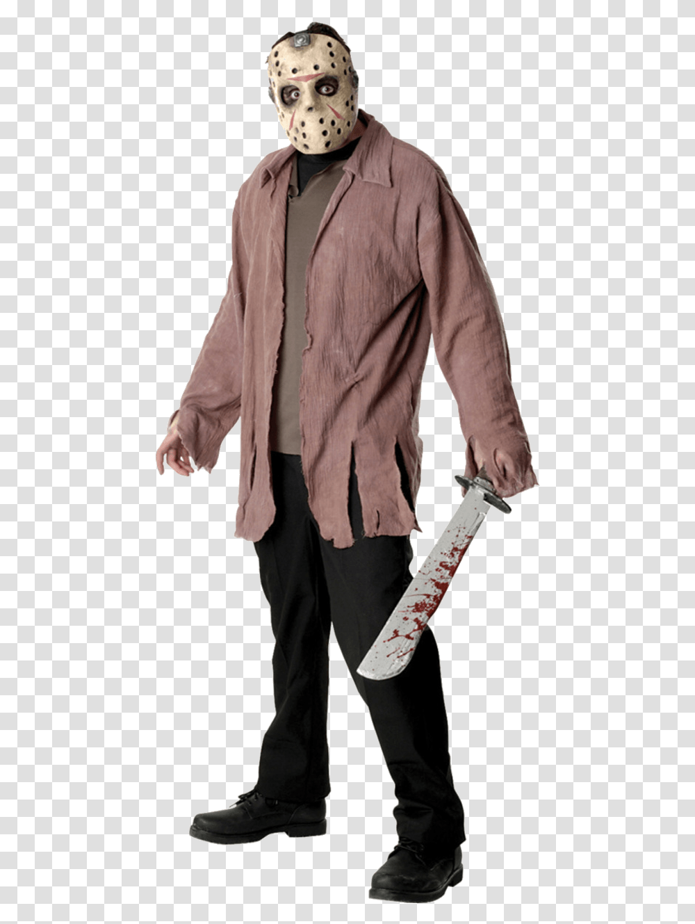 Adult Jason Voorhees Halloween Costume Jason Costume, Sleeve, Clothing, Long Sleeve, Person Transparent Png