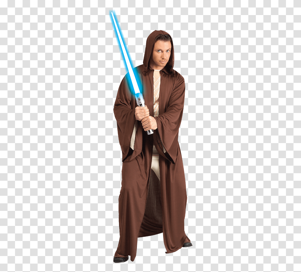 Adult Jedi Knight Robe Star Wars Adult Costume Diy, Graduation, Person, Cloak Transparent Png