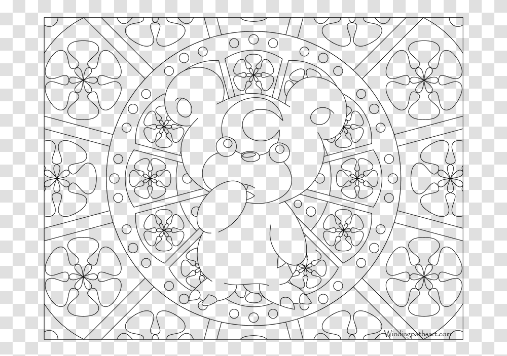 Adult Pokemon Coloring Page, Gray, World Of Warcraft Transparent Png
