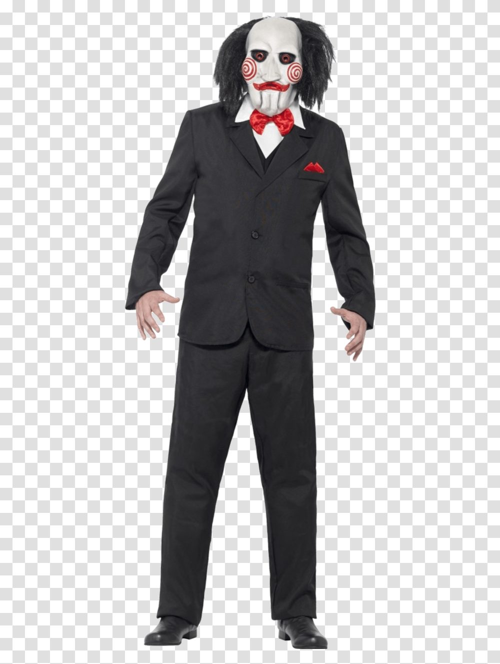 Adult Saw Jigsaw Costume Jigsaw Costume, Suit, Overcoat, Apparel Transparent Png