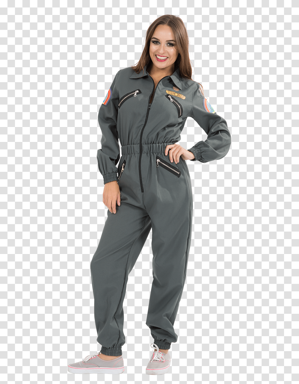 Adult Sci Fi Heroine Costume Heroine Costume, Sleeve, Person, Long Sleeve Transparent Png