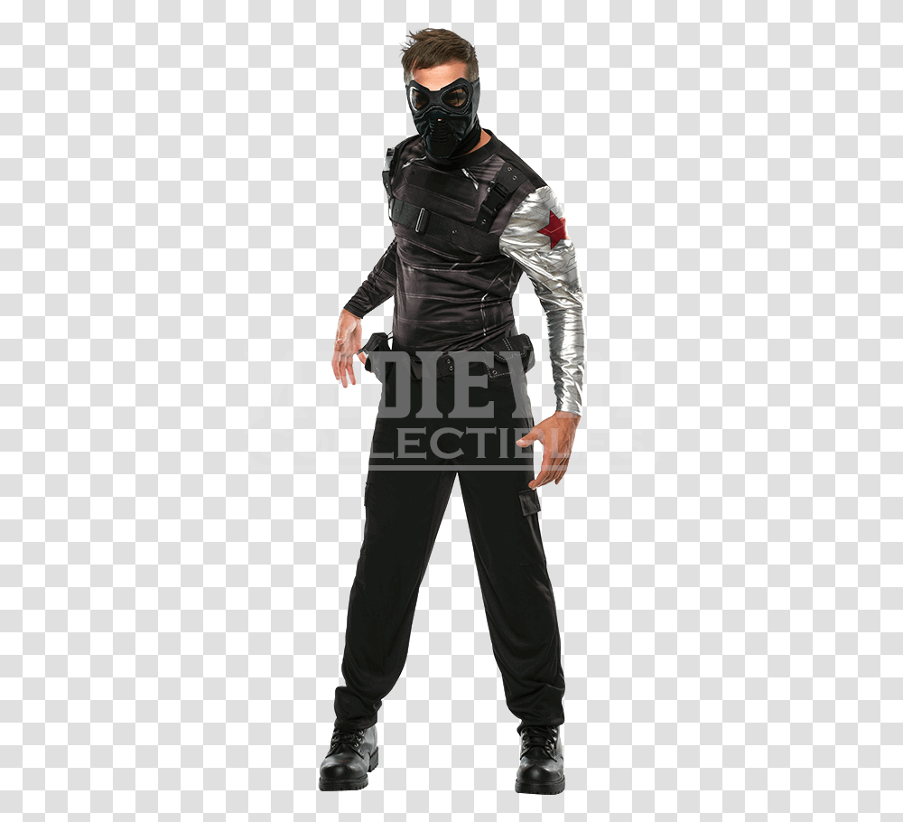 Adult Winter Soldier Costume Clipart Winter Soldier Costumes, Sleeve, Long Sleeve, Person Transparent Png