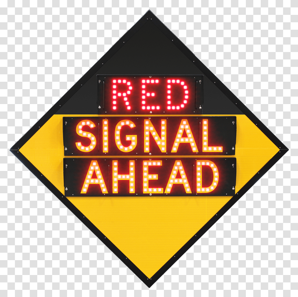 Advance Traffic Light Warning Road Sign Wow Alliance, Symbol, Scoreboard, Stopsign Transparent Png