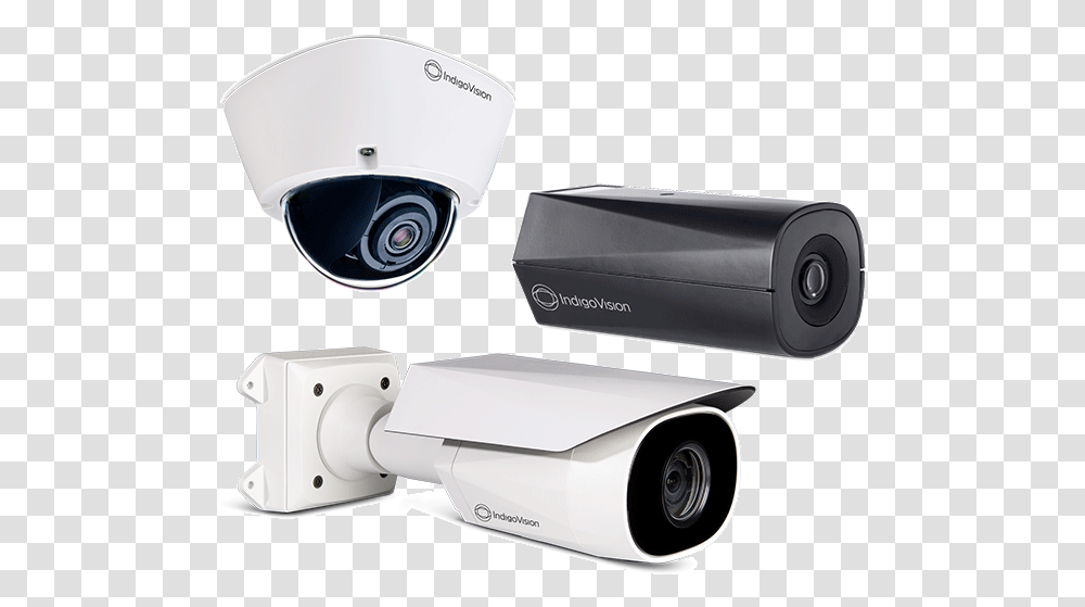 Advanced Camera Analytics Ux Cameras Indigovision Surveillance Camera, Projector, Electronics, Webcam Transparent Png