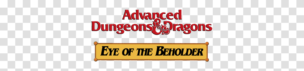 Advanced Dungeons Dragons Eye Of The Beholder Details, Word, Alphabet Transparent Png