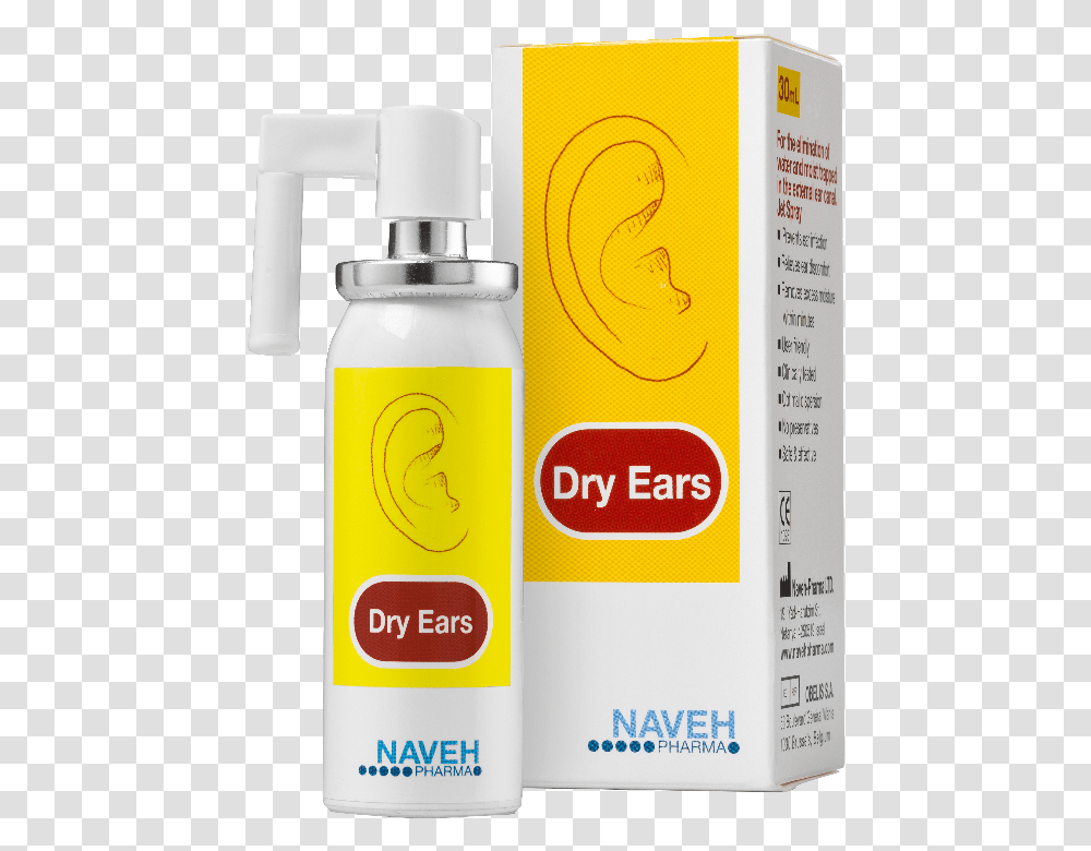 Advanced Ent Line Dryears Ears, Bottle, Label, Text, Sunscreen Transparent Png