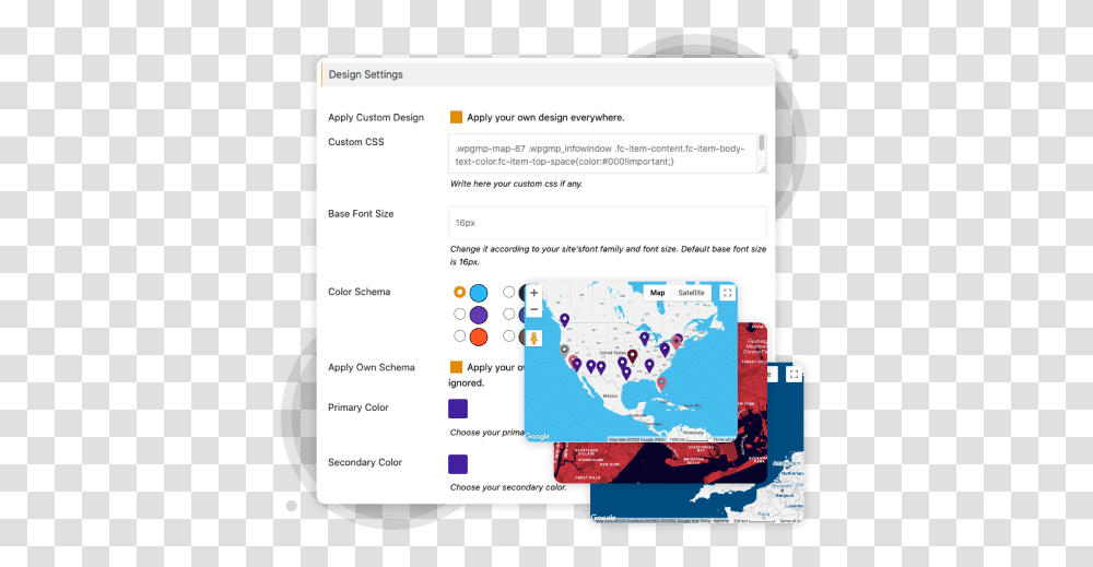 Advanced Google Map Plugin For Website Wpmapsprocom Dot, Computer, Electronics, Text, Menu Transparent Png